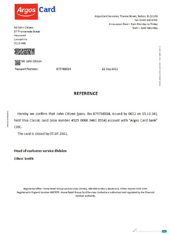 Download United Kingdom Argos Card closure reference Photoshop template